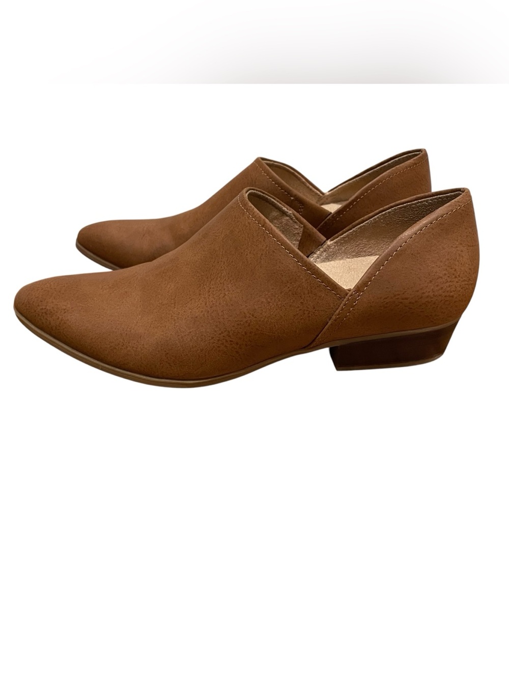 Naturalizer Soul Carlyn Slip On Shooties Brown Pointed Toe Womens Size 10W